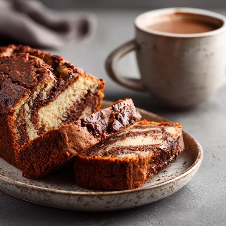 Gâteau marbré au Airfryer 6 gâteau marbré au Airfryer fraîchement cuit