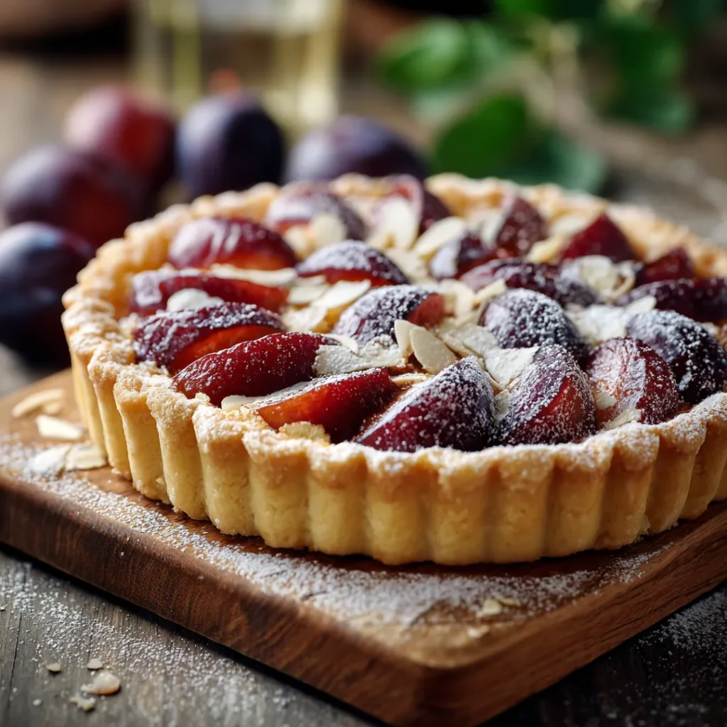 Tarte aux prunes à l’air fryer 6 cuisson tarte aux prunes dans un air fryer