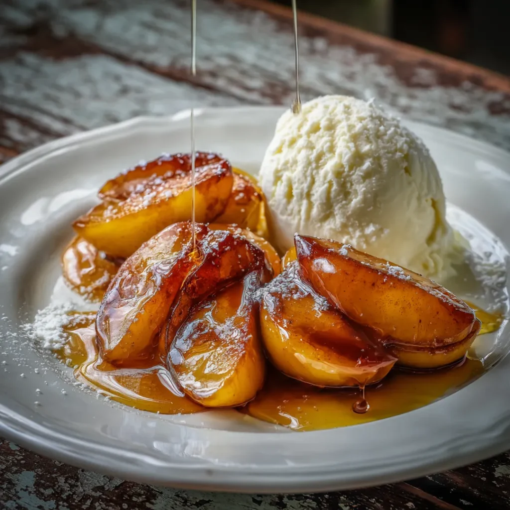 Pommes rôties au airfryer 7 Pommes rôties au airfryer servies avec glace