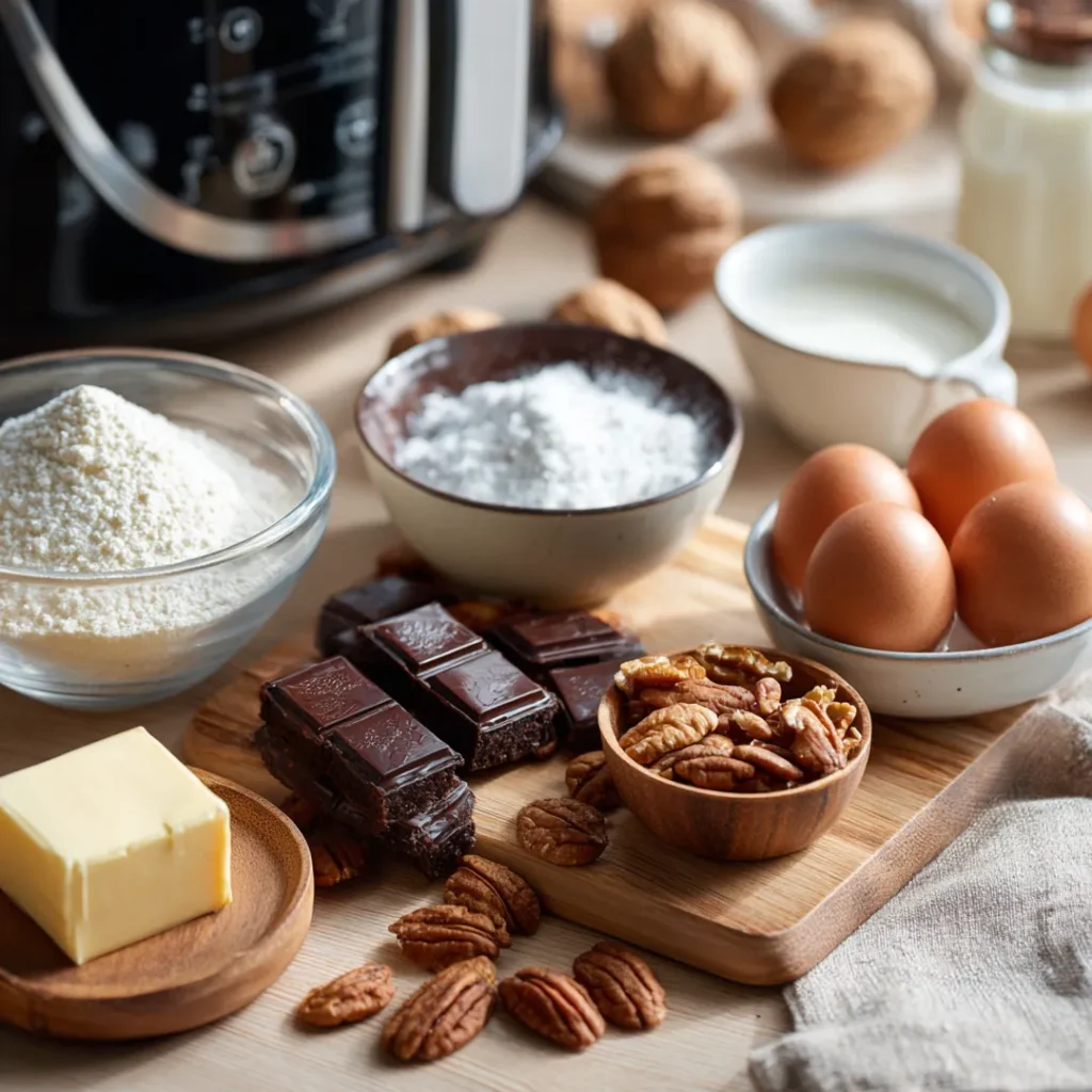 Brownies au airfryer 6 Ingrédients pour brownies au airfryer