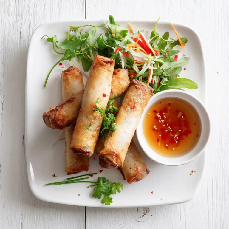 Bourek algérien au Airfryer 5 bourek servi avec salade