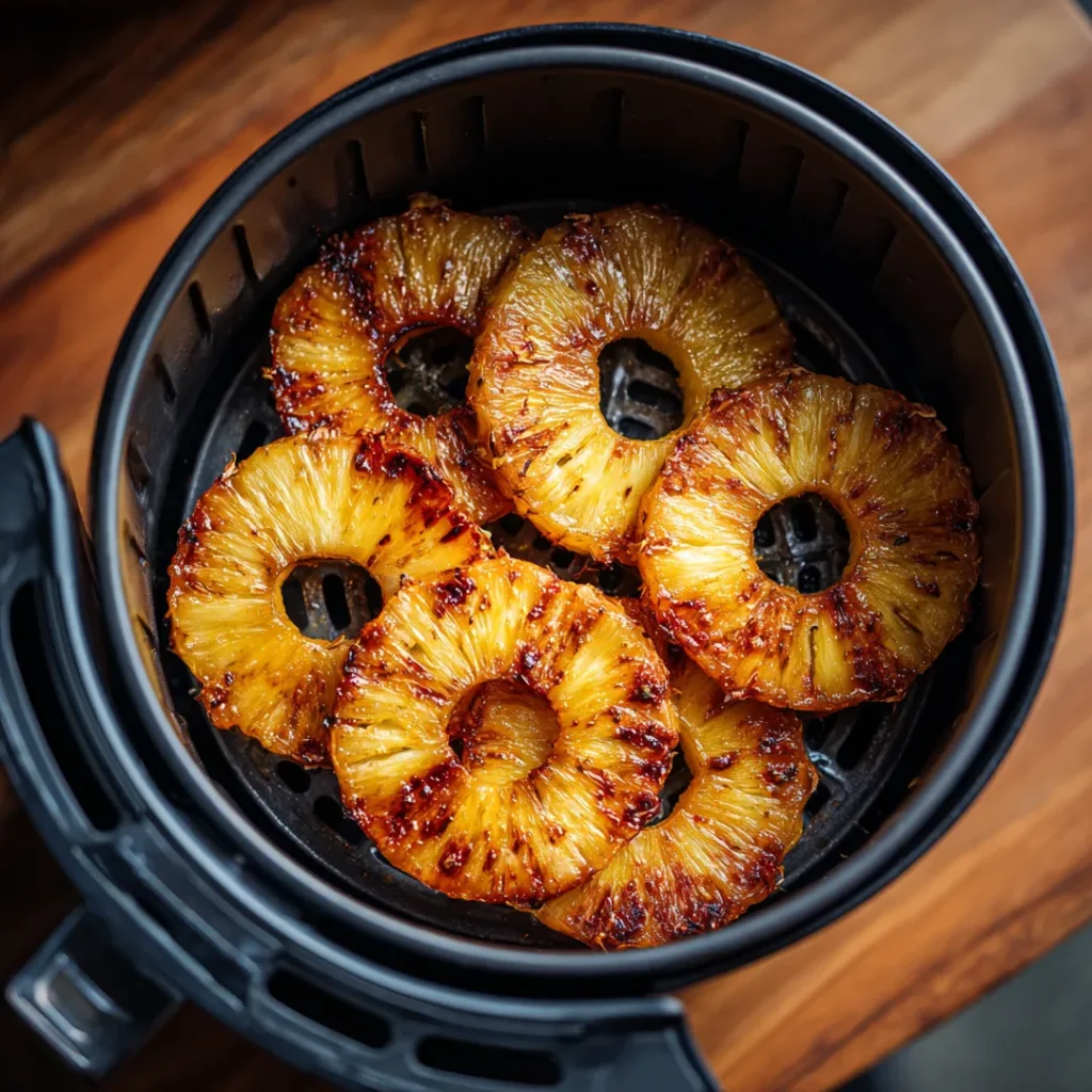 Ananas rôti au Airfryer 6 cuisson ananas roti au airfryer