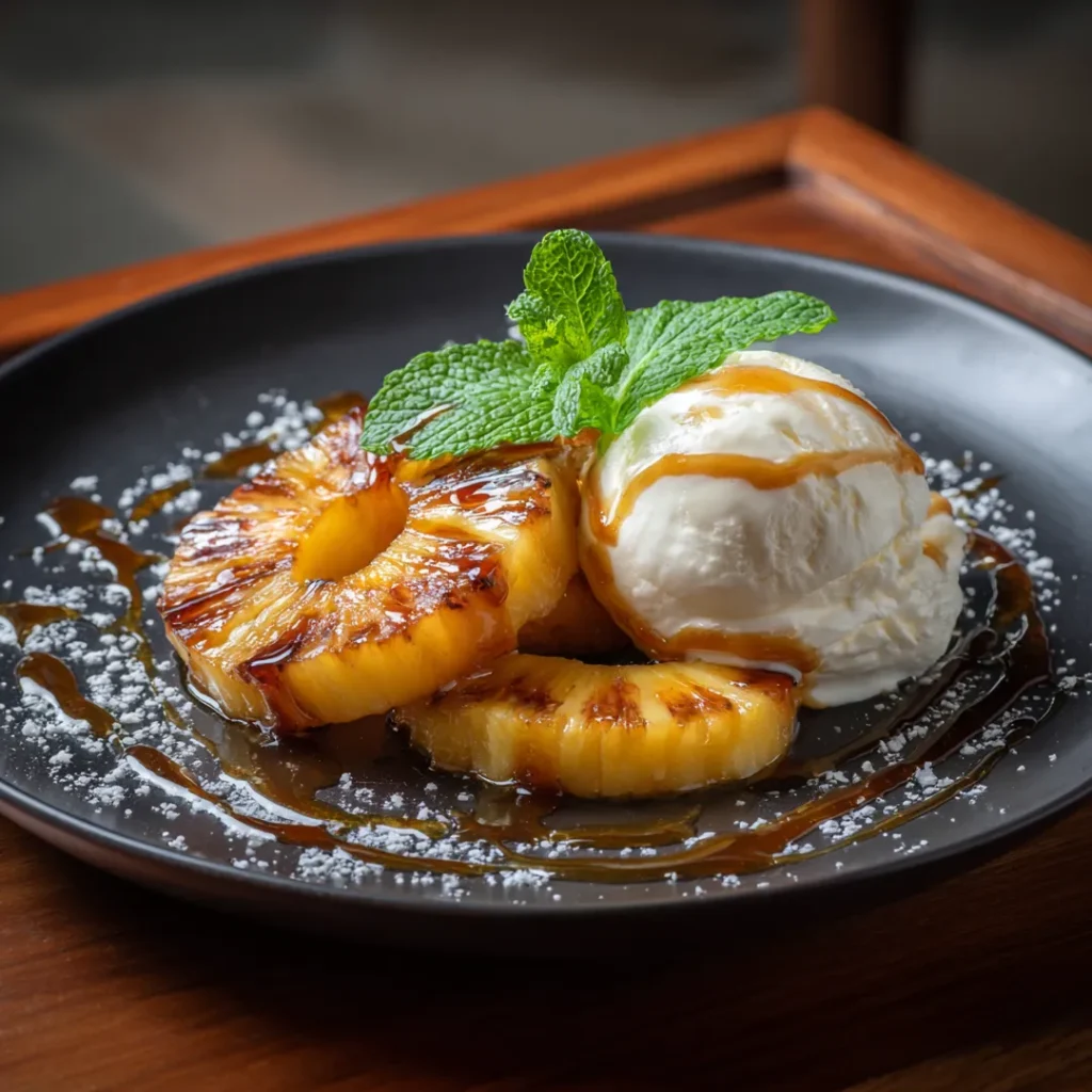 Ananas rôti au Airfryer 7 service-ananas-roti-airfryer