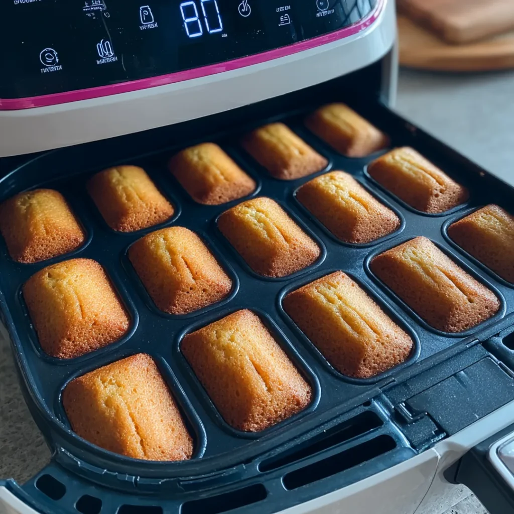 Financiers au Airfryer 5 Pâte à financiers dans un Airfryer apres cuisson