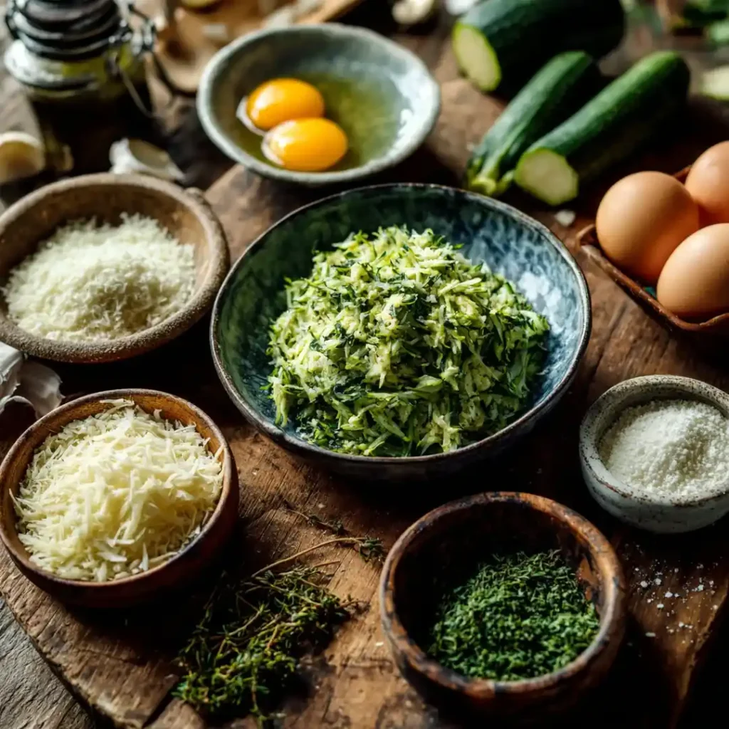 Galettes de courgette Airfryer 6 Ingrédients pour galettes de courgette au Airfryer