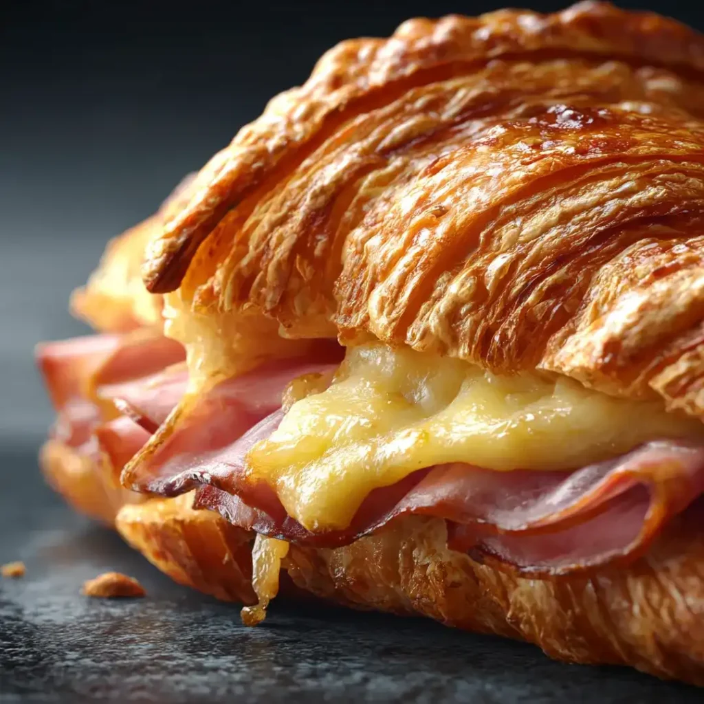 Croissant au jambon au airfryer : rapide, croustillant et gourmand 4 Croissant au jambon sorti de l’airfryer