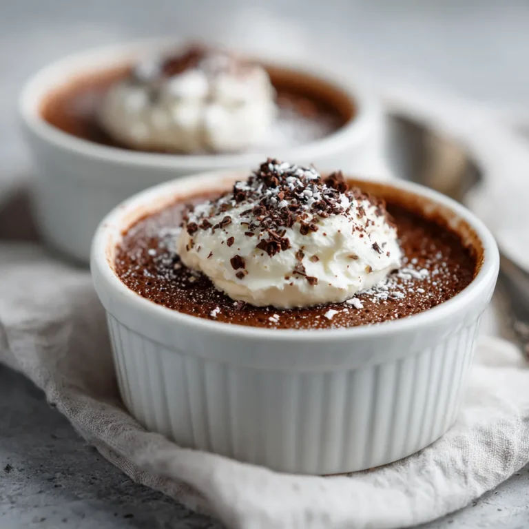 Crème au chocolat à l'ancienne au airfryer 7 Crème au chocolat servie onctueuse
