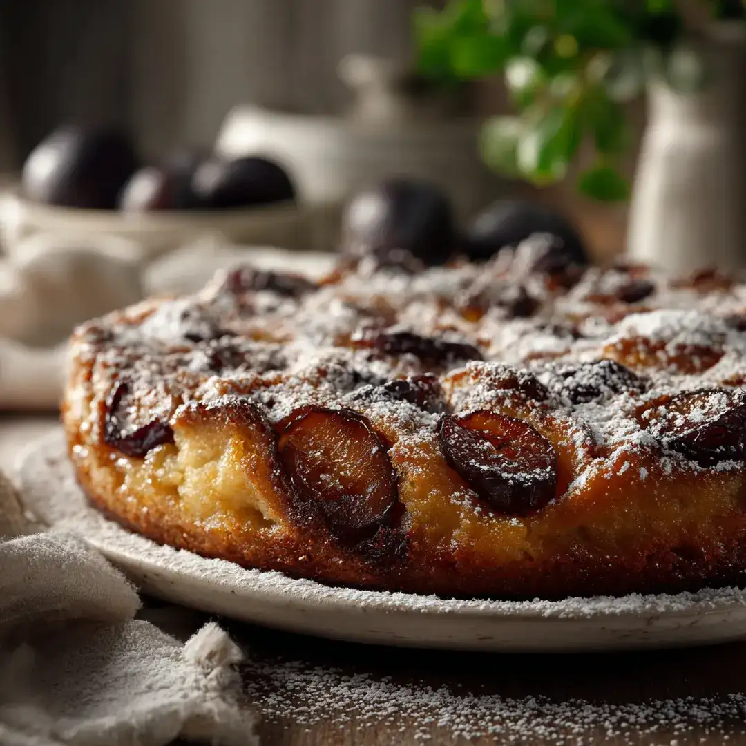 Clafoutis aux prunes à l’air fryer gourmand