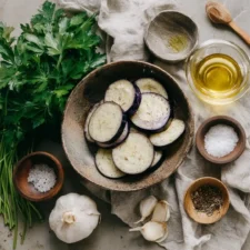 Aubergine au airfryer