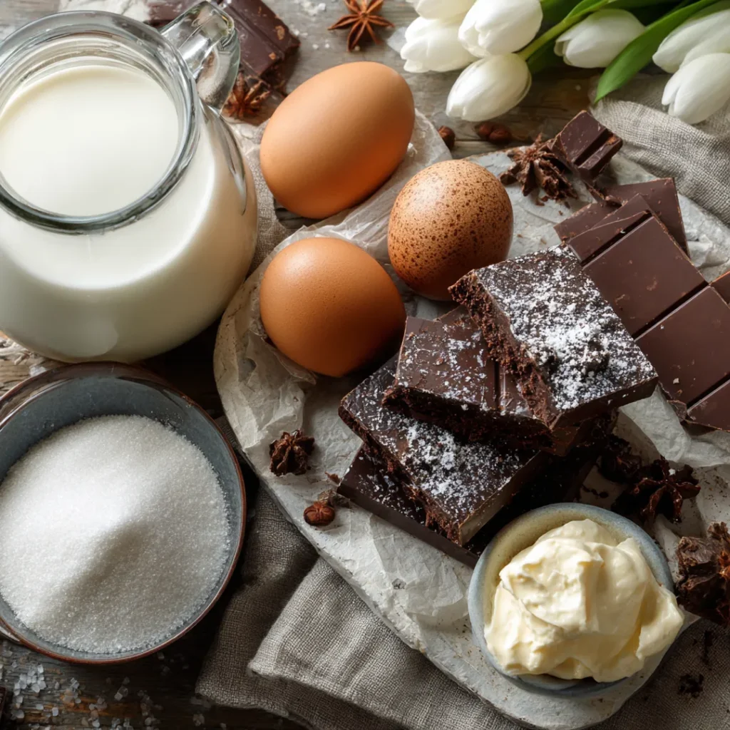Crème au chocolat à l'ancienne au airfryer 5 Ingrédients pour crème au chocolat à l’ancienne