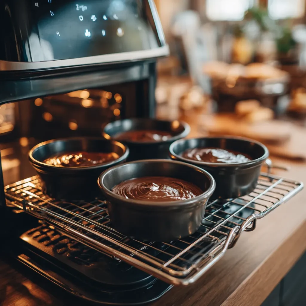 Crème au chocolat à l'ancienne au airfryer 6 Étapes de cuisson crème chocolat airfryer