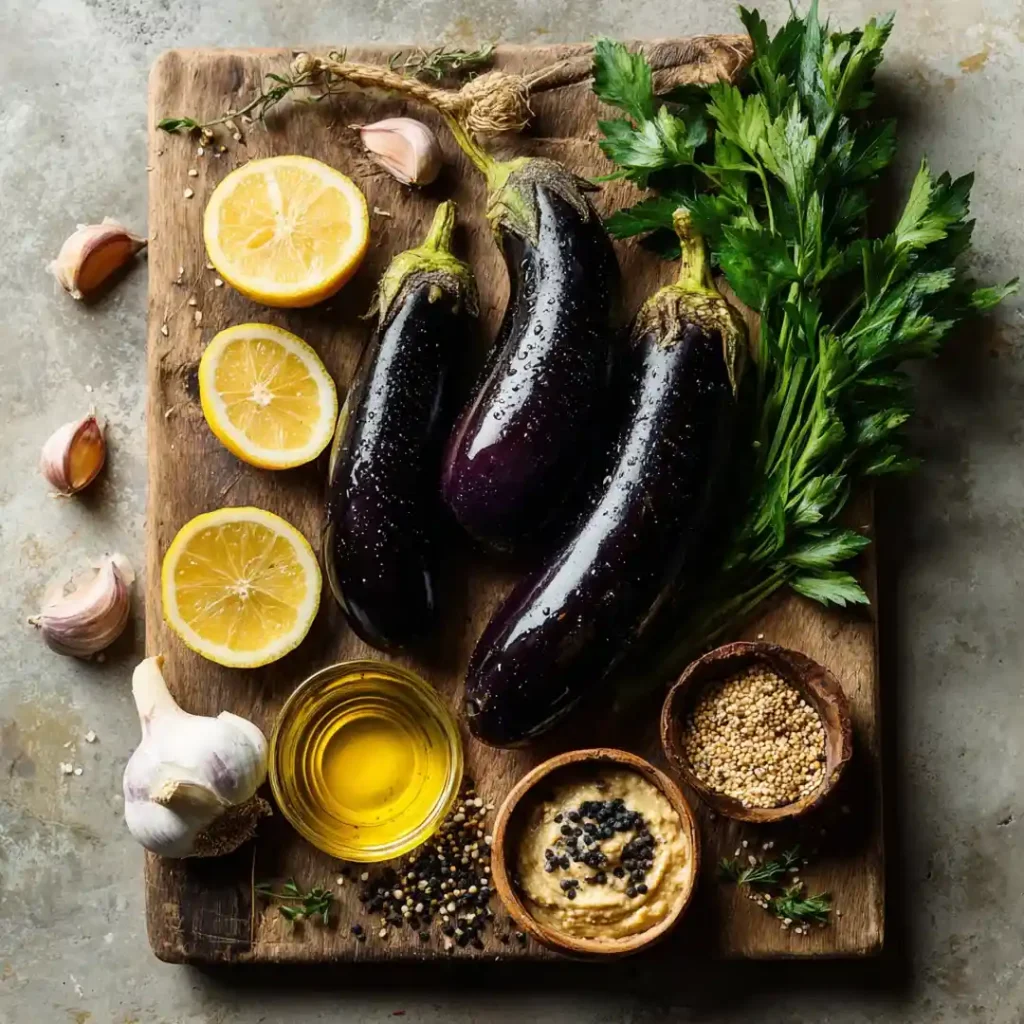 Caviar d’aubergine au airfryer 4 Ingrédients du caviar d’aubergine au airfryer