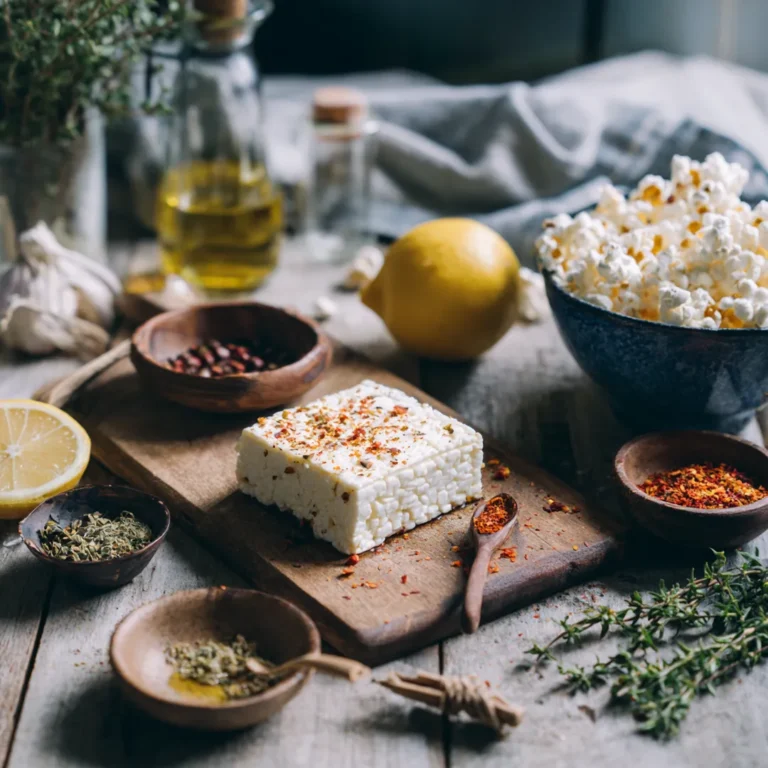 Halloumi popcorn à l’airfryer 4 Ingrédients halloumi popcorn à l’airfryer