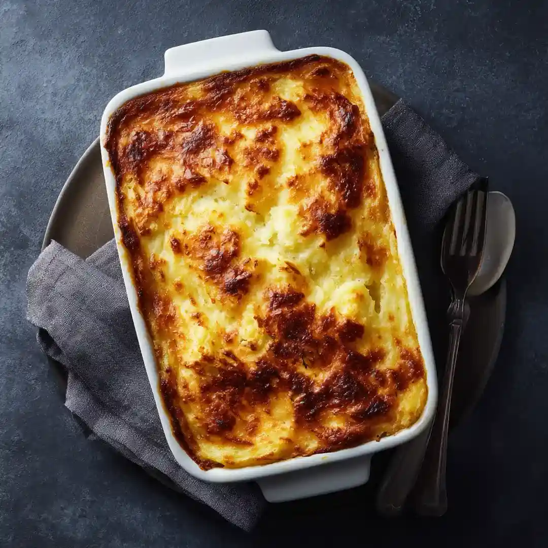Hachis Parmentier au Air Fryer 3 hachis Parmentier au Air Fryer dans un plat familial moderne