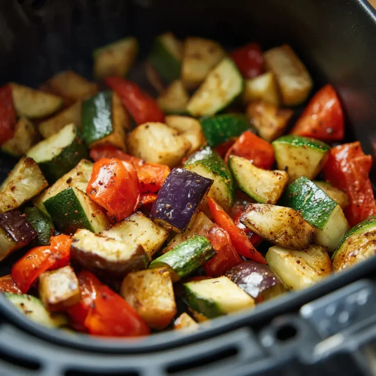 Ratatouille au airfryer 4 légumes cuits dans airfryer pour ratatouille