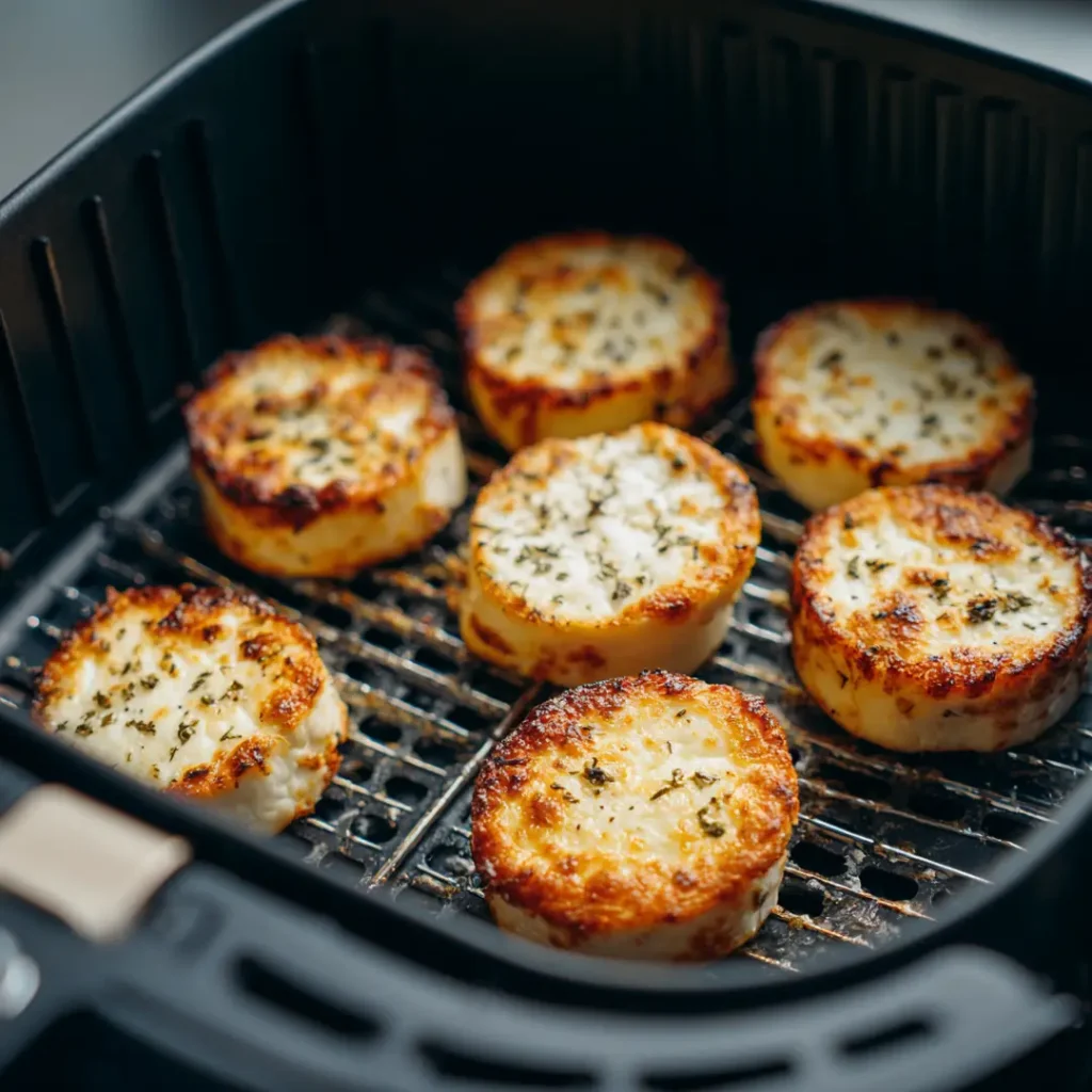 Salade de chèvre croustillant au Airfryer 4 cuisson du fromage de chèvre dans l’airfryer