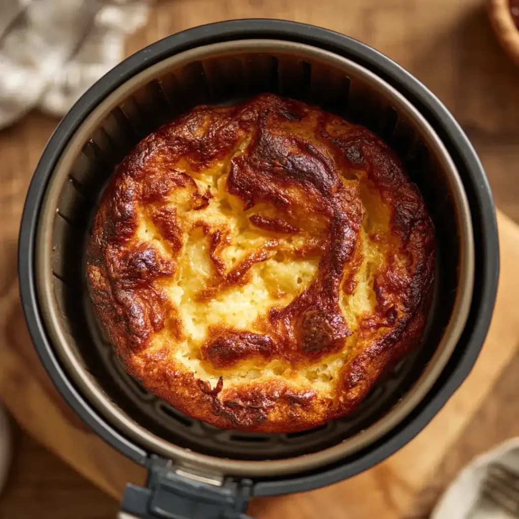 Gâteau de brioche perdue au airfryer 4 Cuisson du gâteau de brioche perdue dans un airfryer