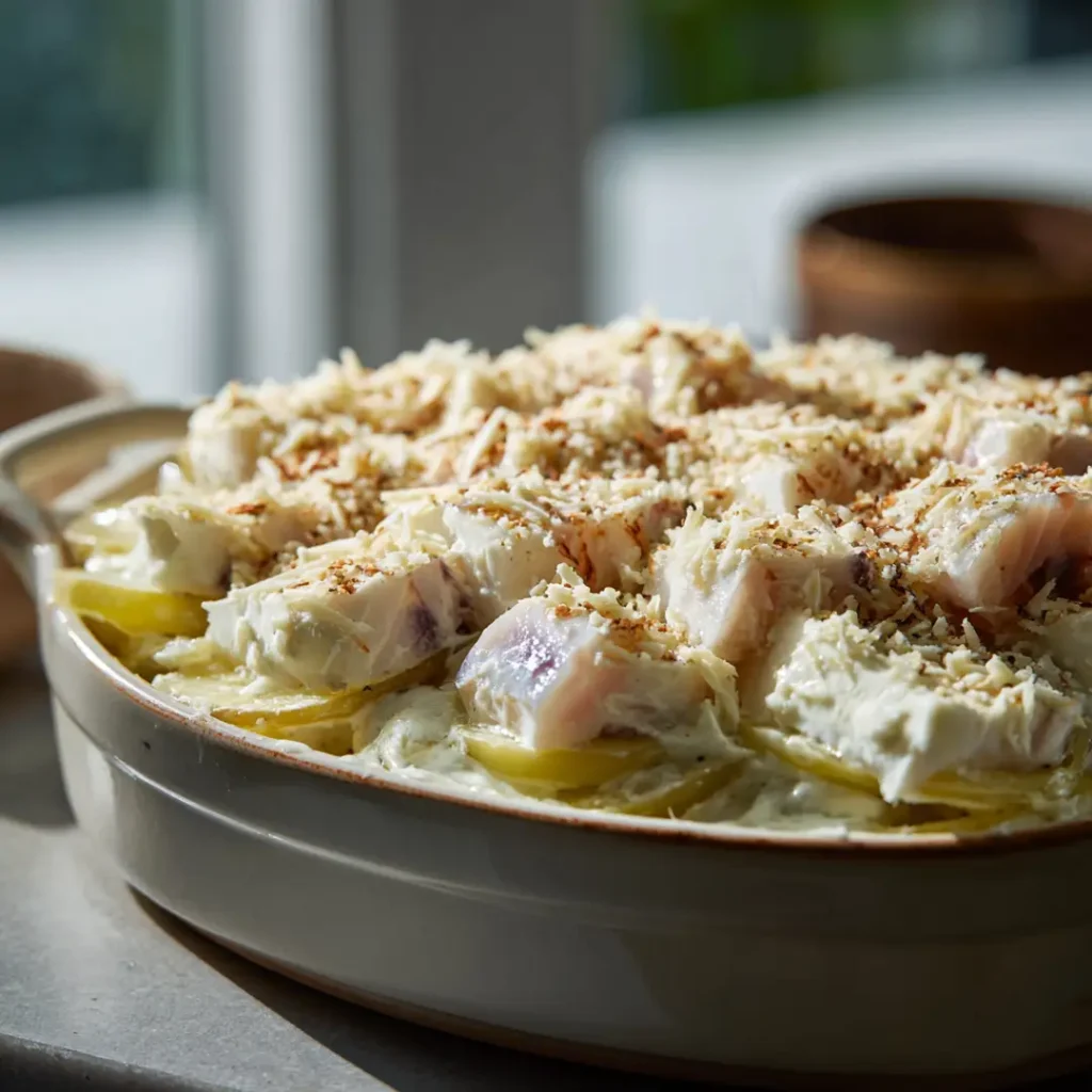 Gratin de poisson à l’Air Fryer 5 Montage du gratin de poisson pour l’Air Fryer