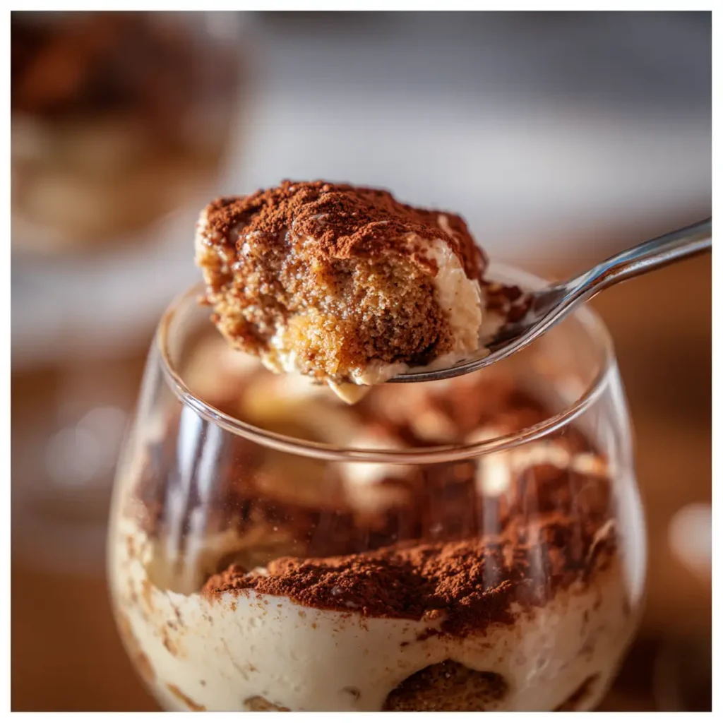 Tiramisu au Airfryer doré et fondant