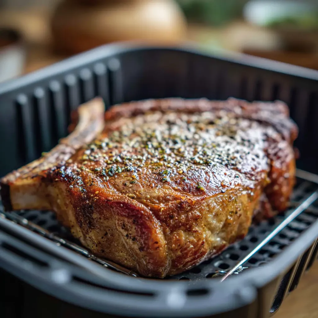 Côte de bœuf au Airfryer 6 Cuisson de la côte de bœuf dans l’Airfryer