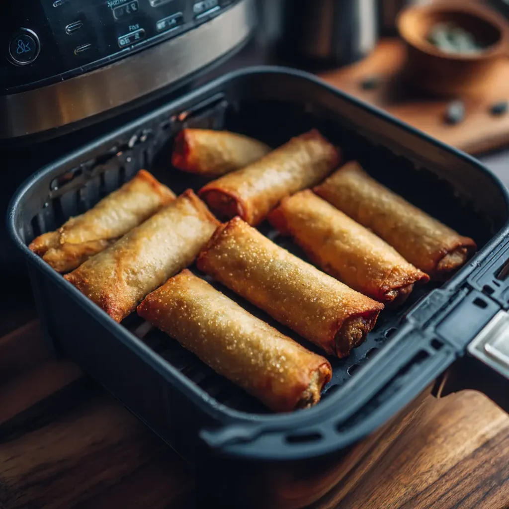Apéro airfryer : 18 recettes croustillantes pour un apéritif parfait 11 nems au airfryer croustillants et dorés dans le panier