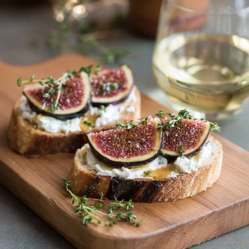 Tartines figues chèvre au Airfryer 7 Présentation des tartines figues chèvre au Airfryer