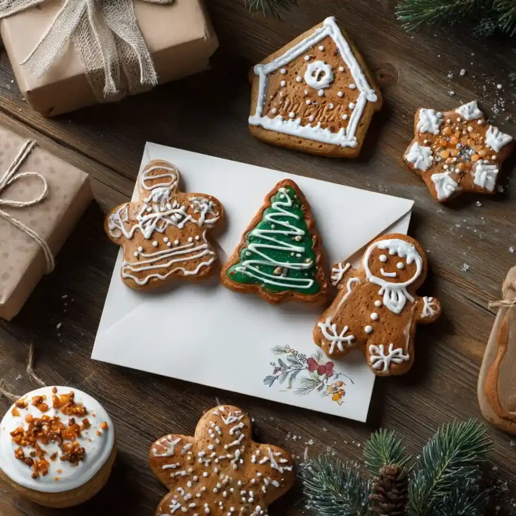sablés de Noël Airfryer décorés et servis