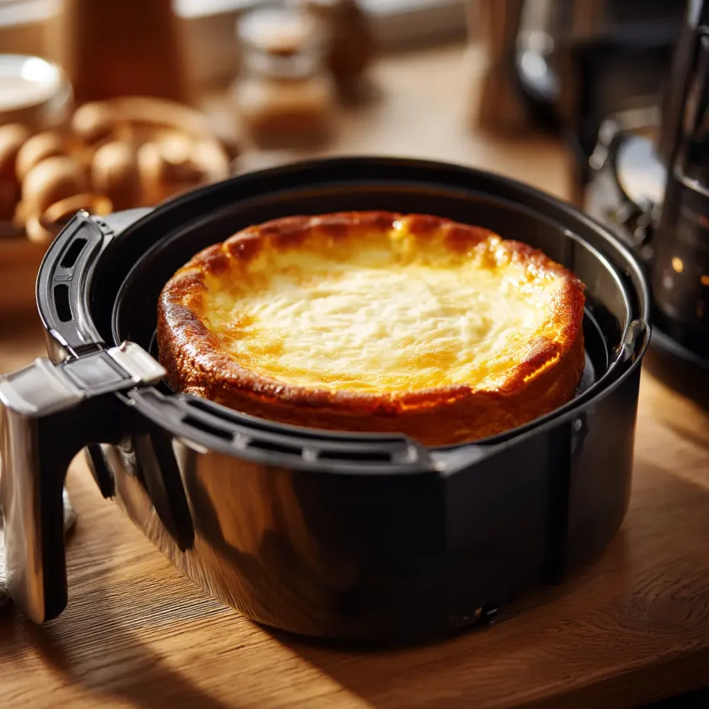 cheesecake au airfryer dans son panier