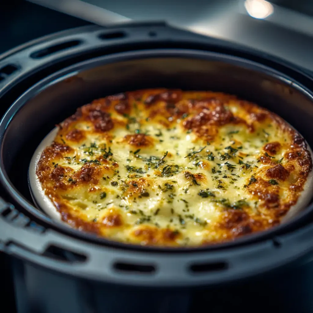 Gratin de ravioles au Airfryer 4 Cuisson du gratin de ravioles dans l’Airfryer