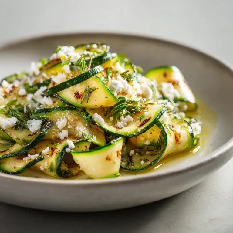 Salade de courgettes au Airfryer avec feta