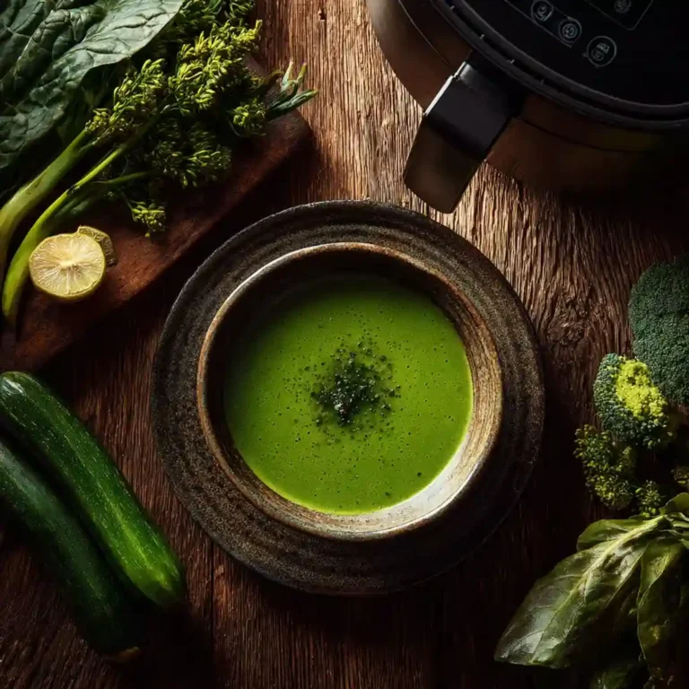 fiche recette soupe détox aux légumes verts