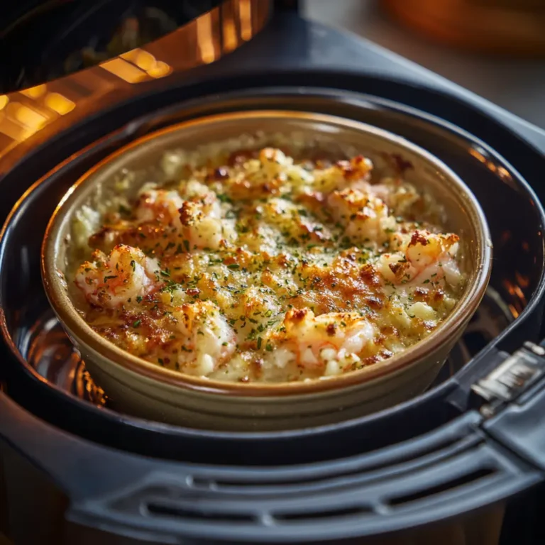 cuisson du gratin de fruits de mer au airfryer