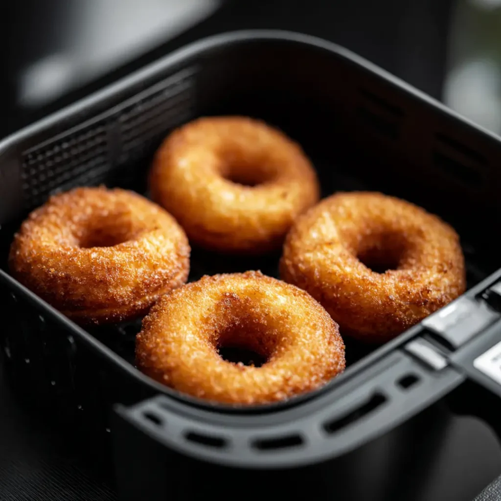 Donuts au Airfryer 6 Cuisson de donuts dans un airfryer moderne