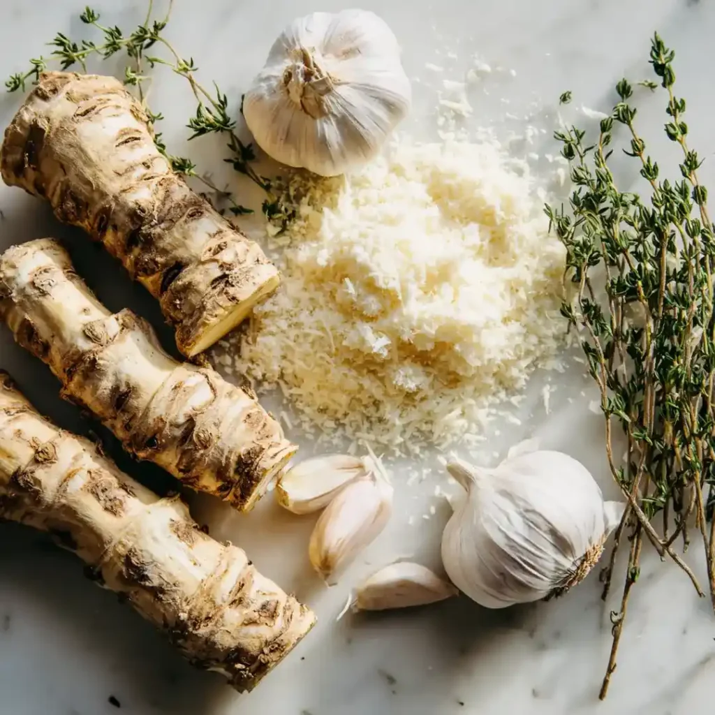 Gratin de topinambours au airfryer 6 Ingrédients pour gratin de topinambours au airfryer