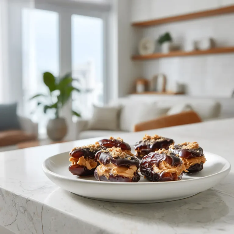 Dattes farcies au airfryer fondantes dans une cuisine moderne