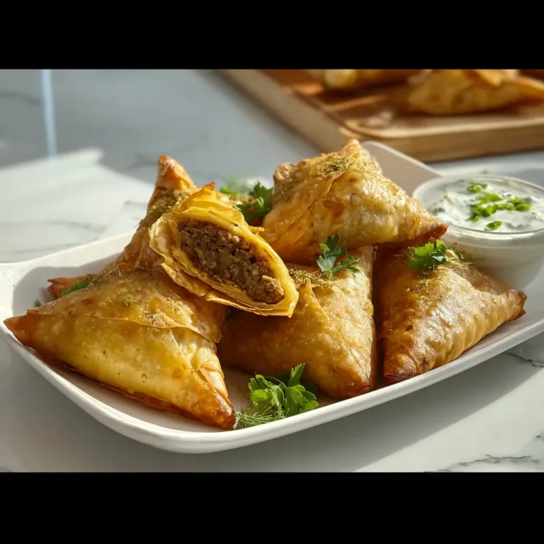 Samoussas au bœuf au Airfryer croustillants dans une cuisine moderne