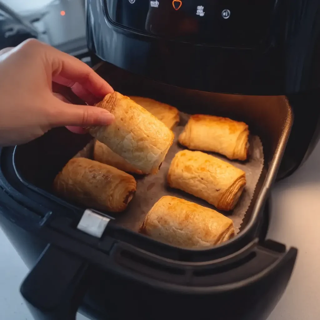pain au chocolat au airfryer 7 cuisson pain au chocolat au airfryer étape 1