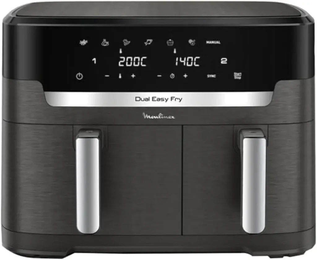 Meilleur Airfryer 2026 : le comparatif honnête d'une cuisinière (pas d'un labo) 4 Moulinex Dual Easy Fry Grill airfryer double tiroir meilleur rapport qualité prix 2026