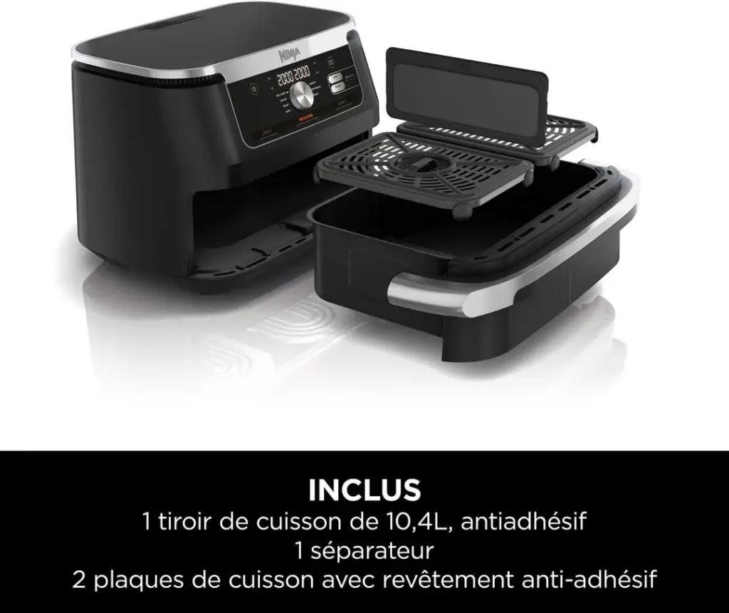 Meilleur Airfryer 2026 : le comparatif honnête d'une cuisinière (pas d'un labo) 6 Ninja Foodi FlexDrawer AF500EU airfryer XXL 10 litres pour grande famille